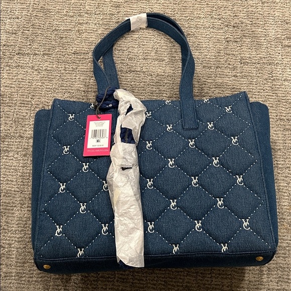 Vince Camuto Barry Denim Tote Bag - Picture 2 of 5